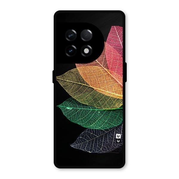 Net Leaf Color Design Metal Back Case for OnePlus 11R
