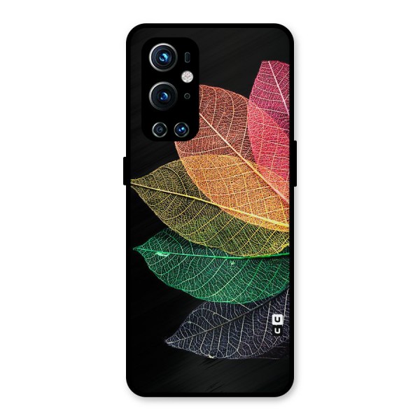 Net Leaf Color Design Metal Back Case for OnePlus 9 Pro
