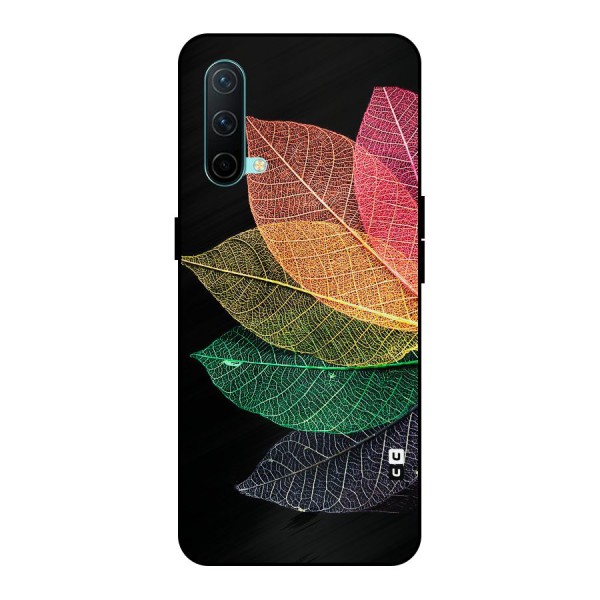 Net Leaf Color Design Metal Back Case for OnePlus Nord CE 5G