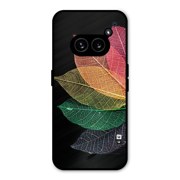 Net Leaf Color Design Metal Back Case for Nothing Phone 2a