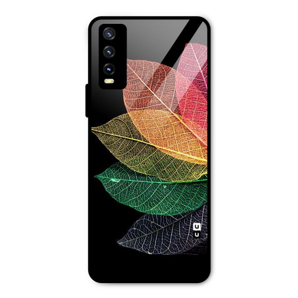 Net Leaf Color Design Metal Back Case for Vivo Y20g