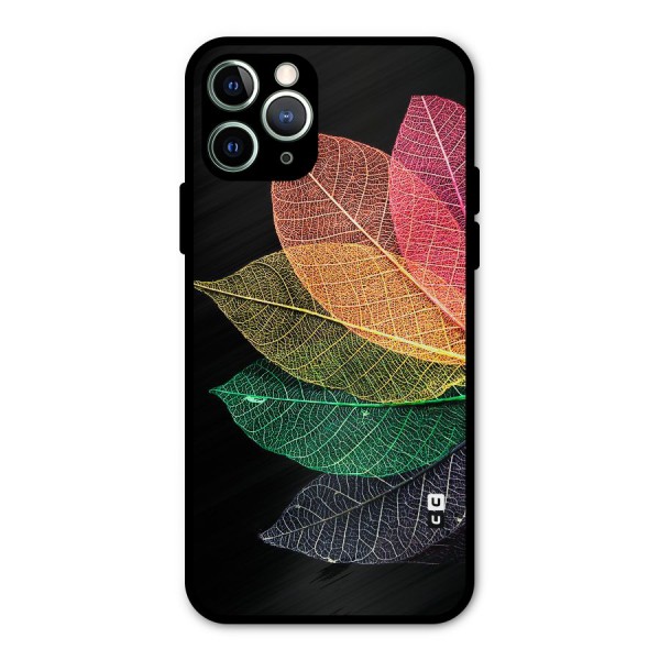 Net Leaf Color Design Metal Back Case for iPhone 11 Pro Max