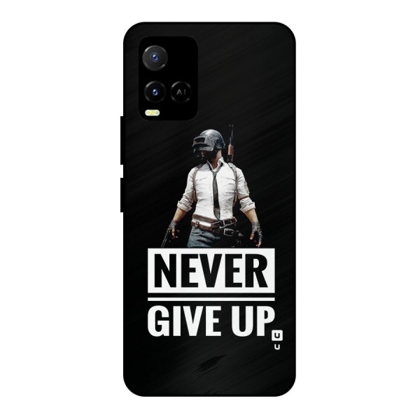 Never Giveup Metal Back Case for Vivo Y33s
