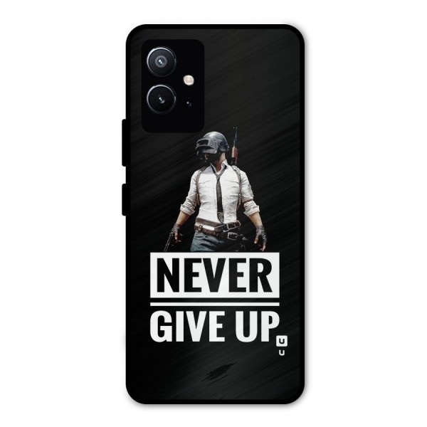 Never Giveup Metal Back Case for Vivo Y75 5G