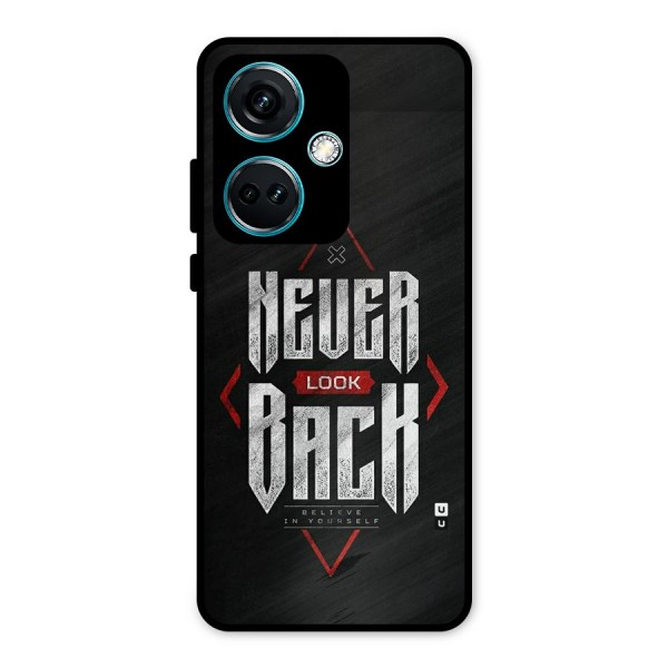 Never Look Back Diamond Metal Back Case for OnePlus Nord CE 3 5G