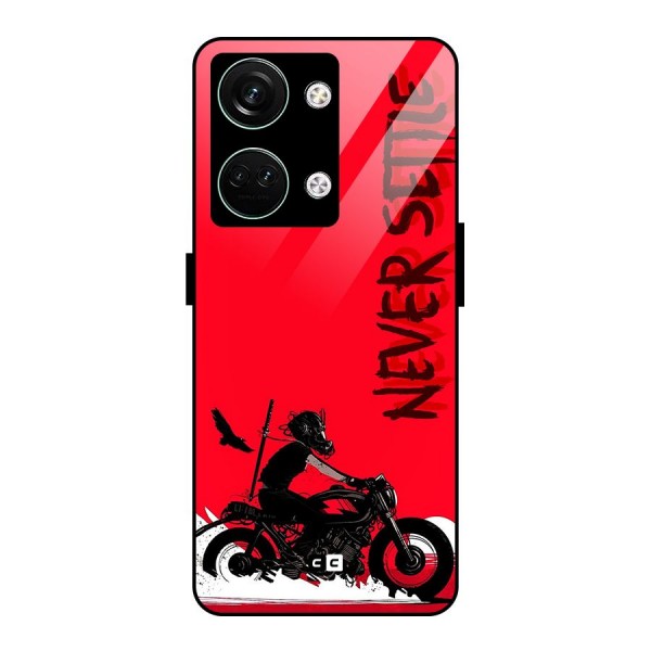 Never Settle Ride Glass Back Case for Oneplus Nord 3