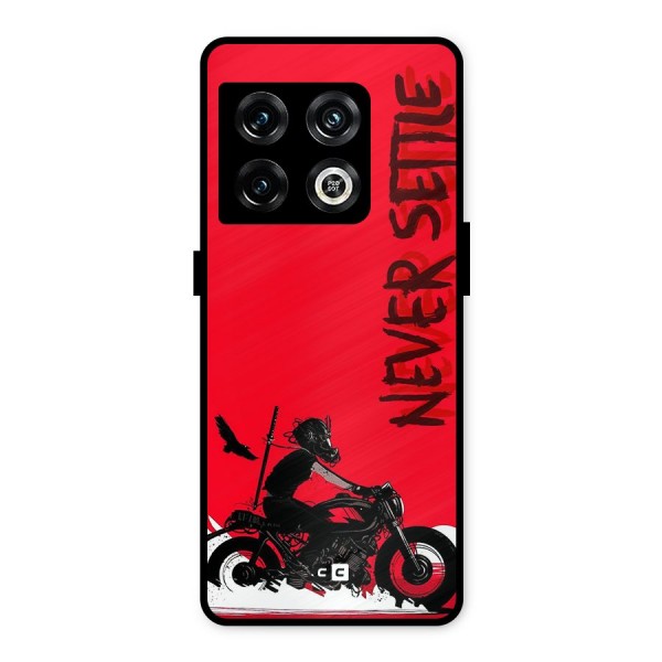 Never Settle Ride Metal Back Case for OnePlus 10 Pro 5G