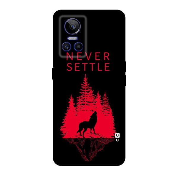 Never Settle Wolf Original Polycarbonate Back Case for Realme GT Neo 3