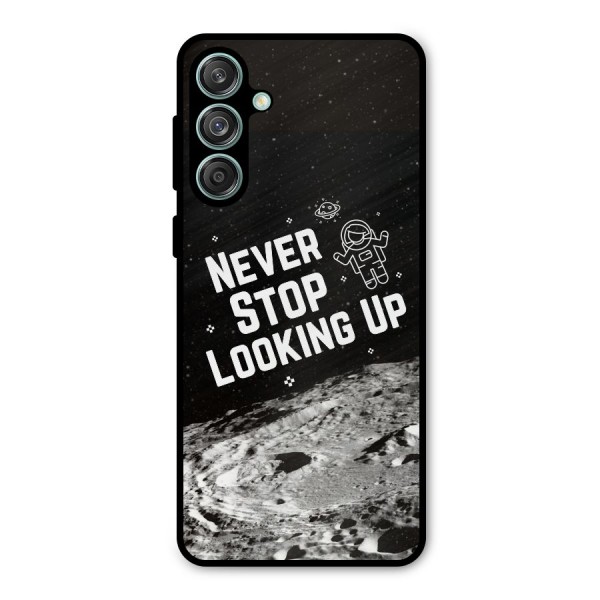 Never Stop Looking Up Metal Back Case for Galaxy M55 5G
