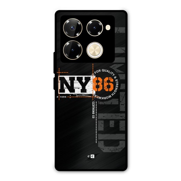 New York Limited Metal Back Case for Infinix Note 40 Pro
