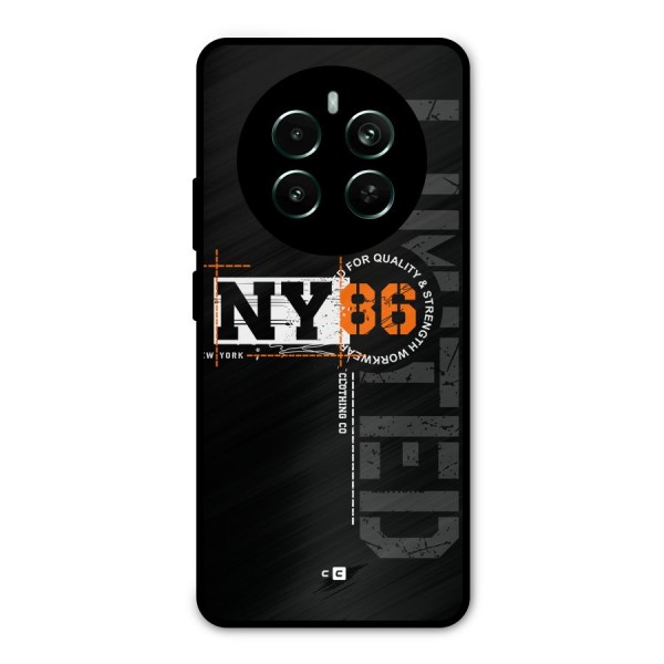 New York Limited Metal Back Case for Realme 12 Plus