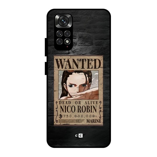 Nico Robin Wanted Metal Back Case for Redmi Note 11 Pro