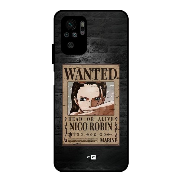 Nico Robin Wanted Metal Back Case for Redmi Note 11 SE