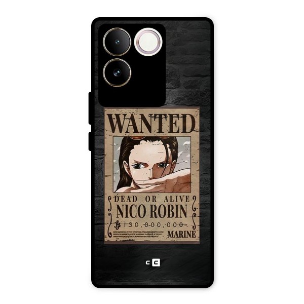 Nico Robin Wanted Metal Back Case for iQOO Z7 Pro