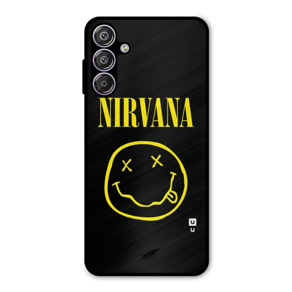 Nirvana Smiley Metal Back Case for Galaxy F15