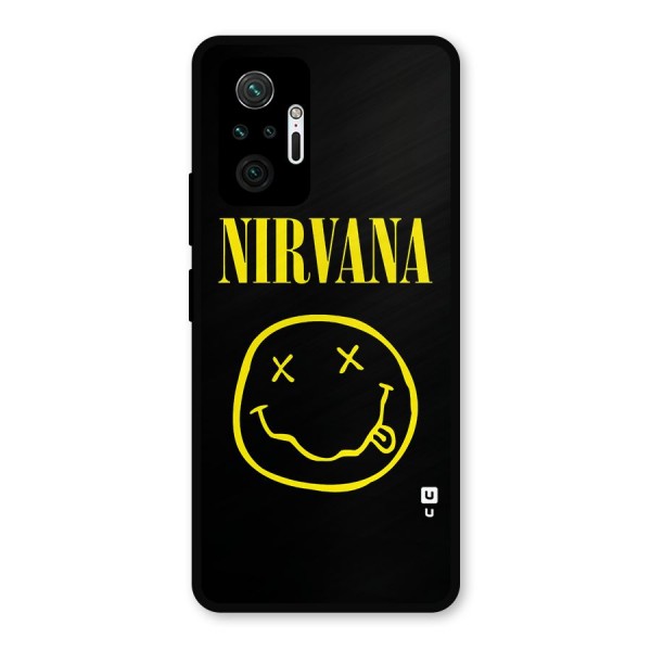 Nirvana Smiley Metal Back Case for Redmi Note 10 Pro