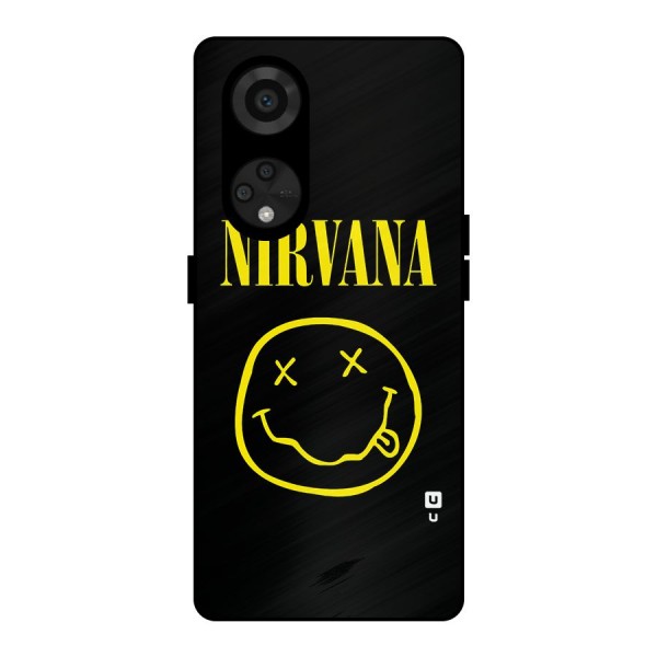 Nirvana Smiley Metal Back Case for Reno8 T 5G