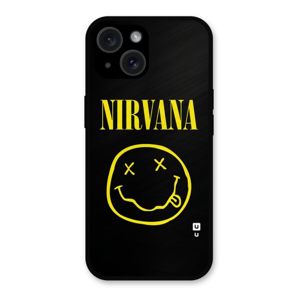 Nirvana Smiley Metal Back Case for iPhone 15