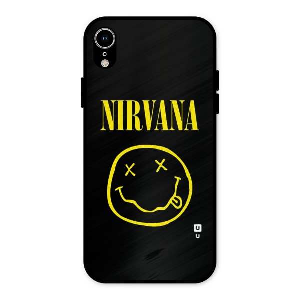 Nirvana Smiley Metal Back Case for iPhone XR