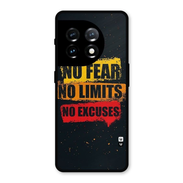 No Fear No Limits Metal Back Case for OnePlus 11