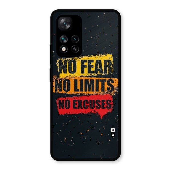 No Fear No Limits Metal Back Case for Xiaomi 11i 5G