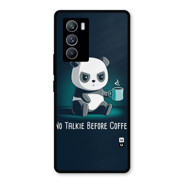 No Talkie Before Coffee Metal Back Case for iQOO 9 SE