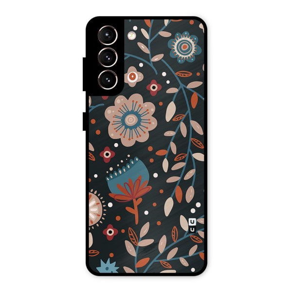 Nordic Arts Flowery Space Metal Back Case for Galaxy S21 5G