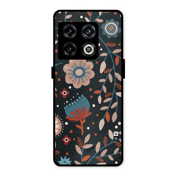 Nordic Arts Flowery Space Metal Back Case for OnePlus 10 Pro 5G
