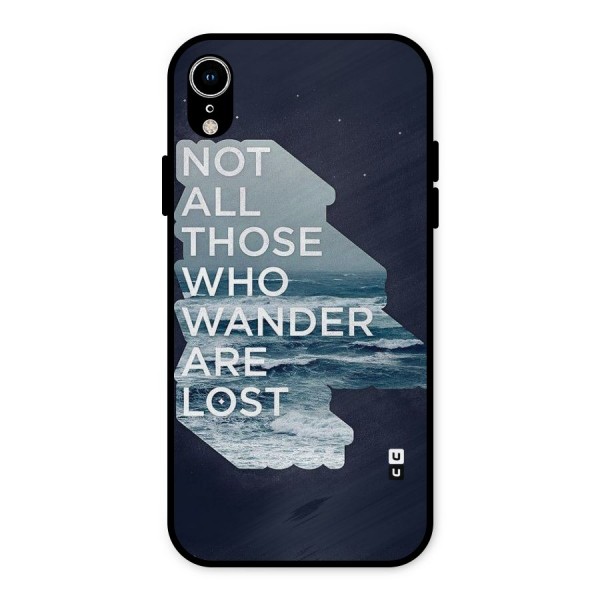 Not Lost Metal Back Case for iPhone XR