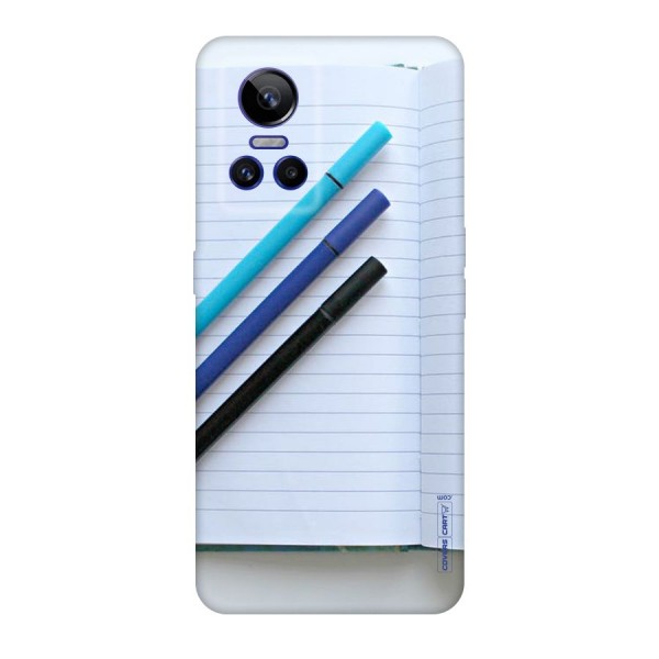 Notebook And Pens Original Polycarbonate Back Case for Realme GT Neo 3