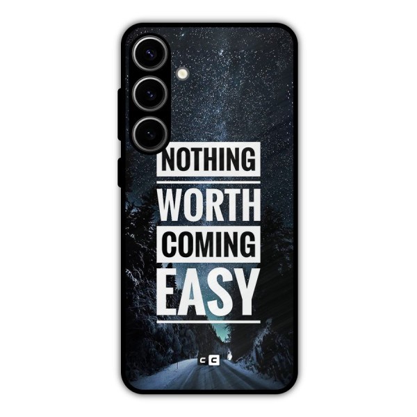 Nothing Worth Easy Metal Back Case for Galaxy S24 Plus