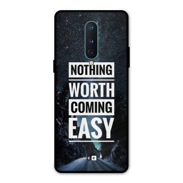 Nothing Worth Easy Metal Back Case for OnePlus 8
