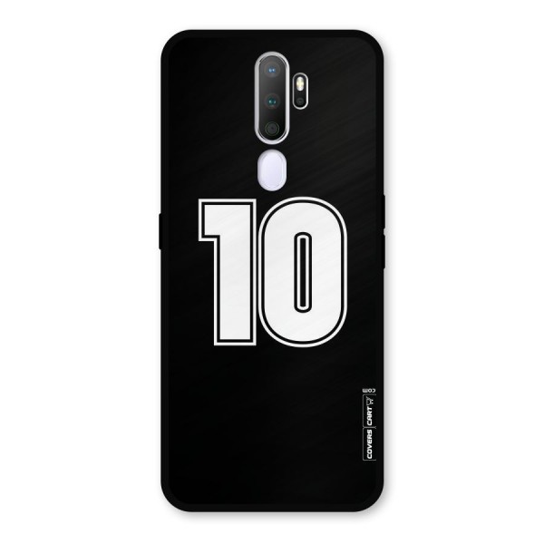Number 10 Metal Back Case for Oppo A9 (2020)