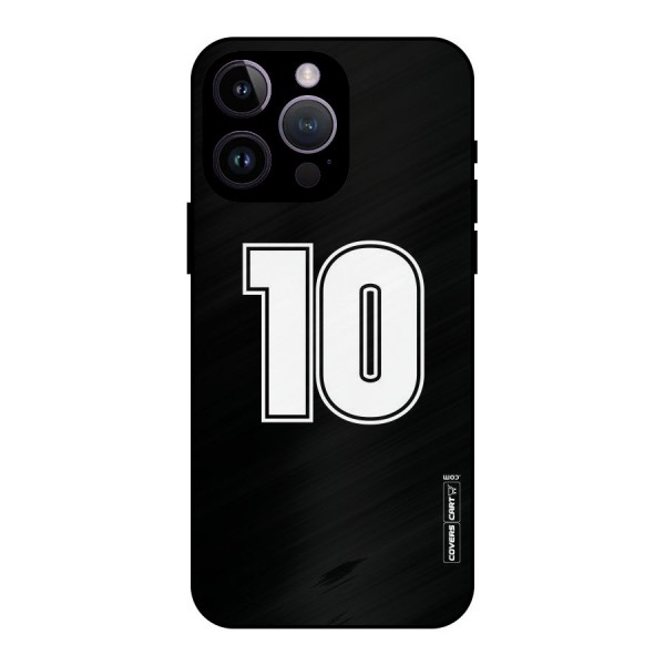 Number 10 Metal Back Case for iPhone 14 Pro Max
