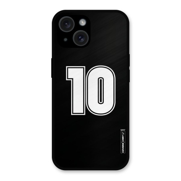 Number 10 Metal Back Case for iPhone 15