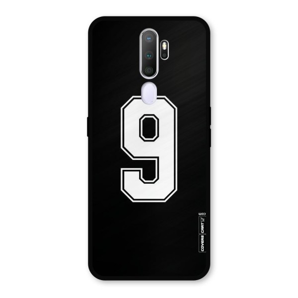 Number 9 Metal Back Case for Oppo A9 (2020)