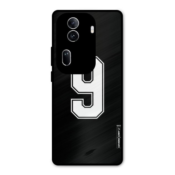 Number 9 Metal Back Case for Oppo Reno11 Pro 5G