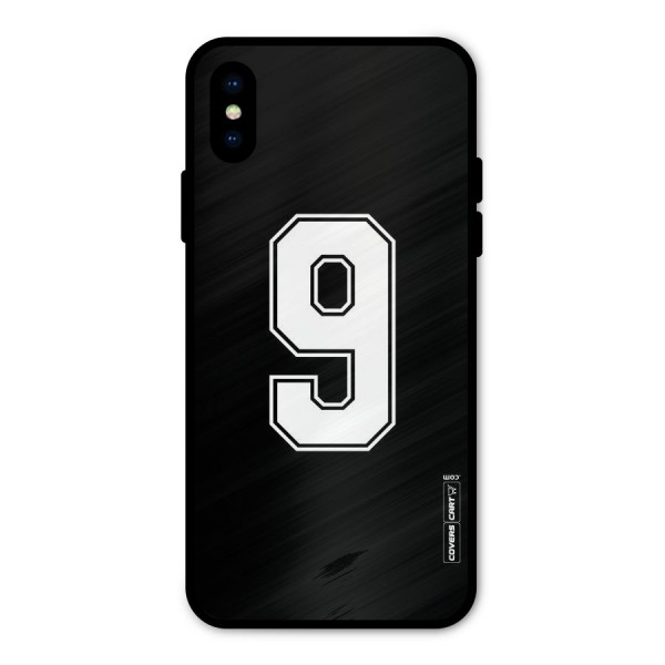 Number 9 Metal Back Case for iPhone X