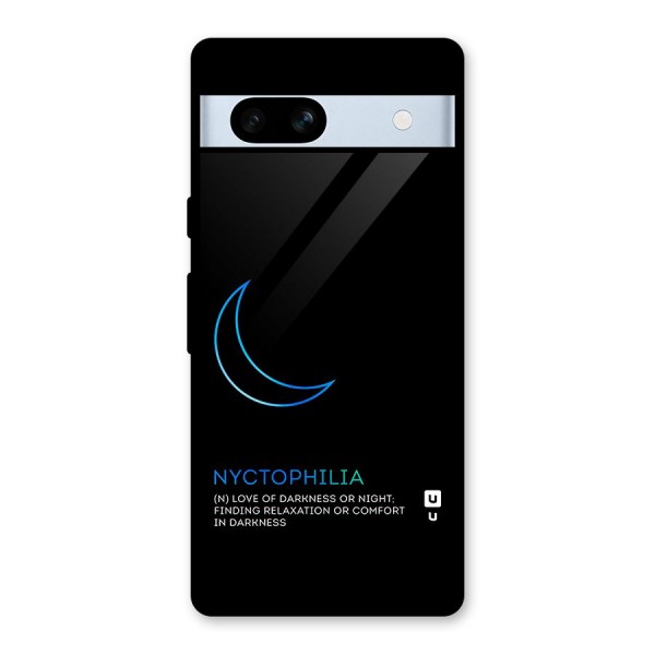 Nyctophilia Love of Darkness Glass Back Case for Google Pixel 7a