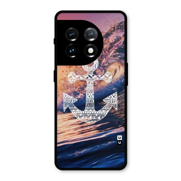 Ocean Anchor Wave Metal Back Case for OnePlus 11