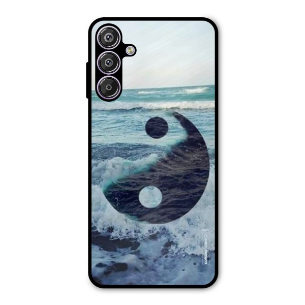 Oceanic Peace Design Metal Back Case for Galaxy F15