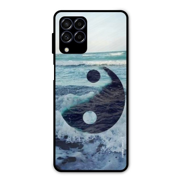 Oceanic Peace Design Metal Back Case for Galaxy M53 5G