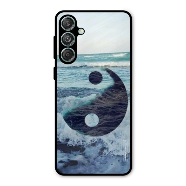 Oceanic Peace Design Metal Back Case for Galaxy M55 5G