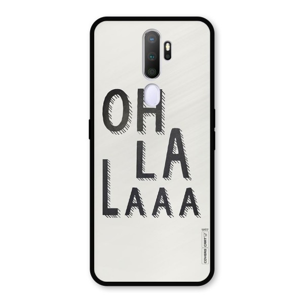 Oh La La Metal Back Case for Oppo A9 (2020)