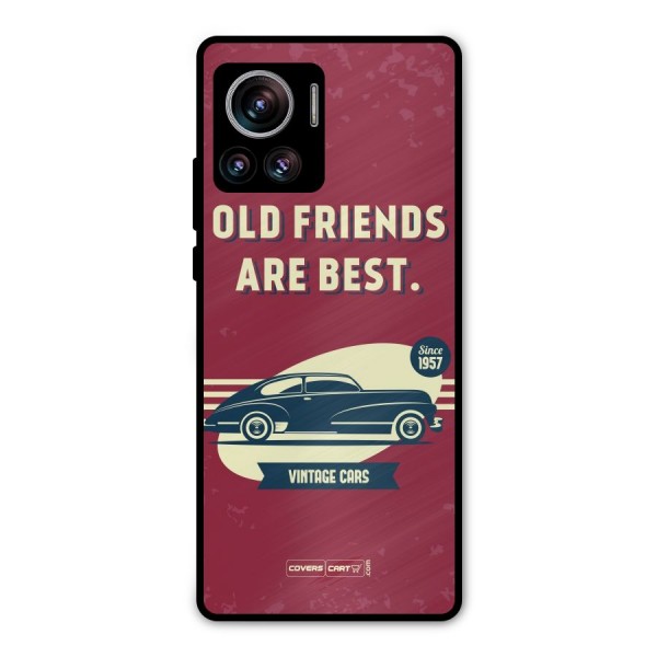 Old Friends Vintage Car Metal Back Case for Motorola Edge 30 Ultra