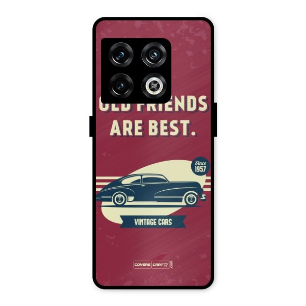 Old Friends Vintage Car Metal Back Case for OnePlus 10 Pro 5G