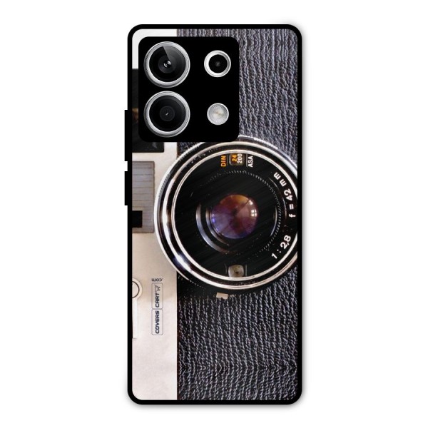 Old School Camera Metal Back Case for Redmi Note 13 5G
