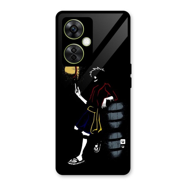 One Piece Luffy Style Glass Back Case for OnePlus Nord CE 3 Lite