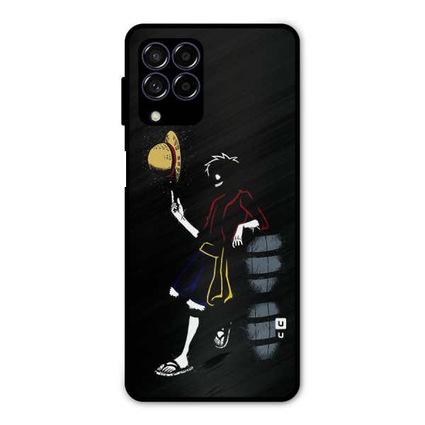 One Piece Luffy Style Metal Back Case for Galaxy M53 5G