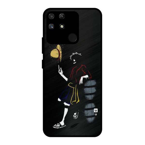 One Piece Luffy Style Metal Back Case for Realme Narzo 50A
